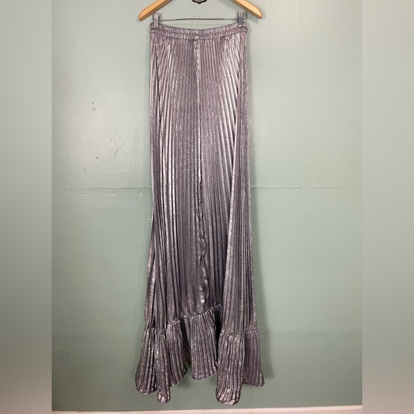 NWOT Anthropologie L’IDEE Fantasia Strapless Pleated‎ Shift Gown Dress Maxi Sz 4 - Picture 7 of 8